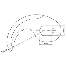CUCHILLA CUTTER FATOSA 35 R-150 2,5mm TAI